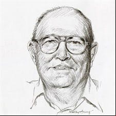 Frank Llaneza drawing portrait
