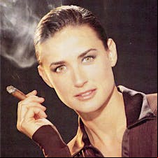 Demi moore portrait.