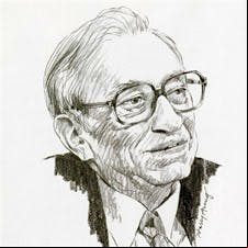 Standford Newman drawing portrait