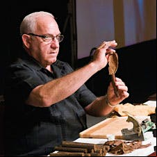 Some 500 cigar lovers attempted to make cigars by following the step-by-step work of cigar artisan Peraza at last year's Big Smoke Las Vegas.